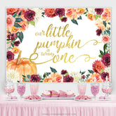 Blumen Wenig Zuhälter Ist Drehen Eins Geburtstag Hintergrund